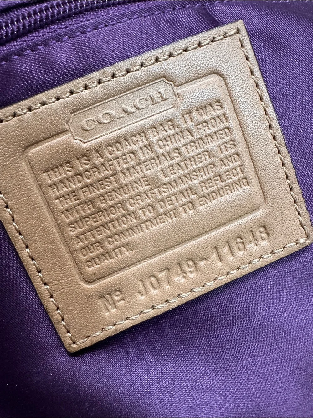 Coach Carly  Shoulder Bag Signature Jacquard Khaki Brown‎ Camel Patent Y2K